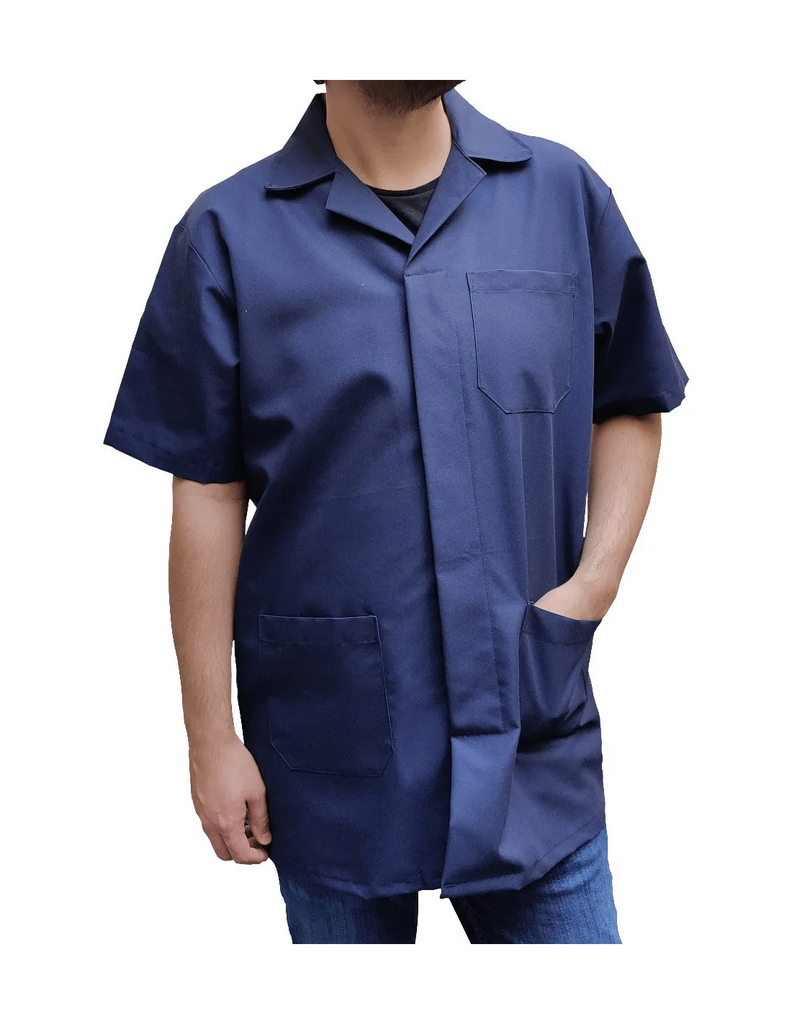 BATA DAMA MANGA CORTA LAMPRO ANTICLORO MARINO