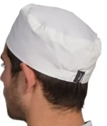 GORRO PARA CHEF ELASTICO COLOR NEGRO