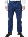 Pantalon de Mezclilla para caballero de 12oz Azul Marino, suavisado 
