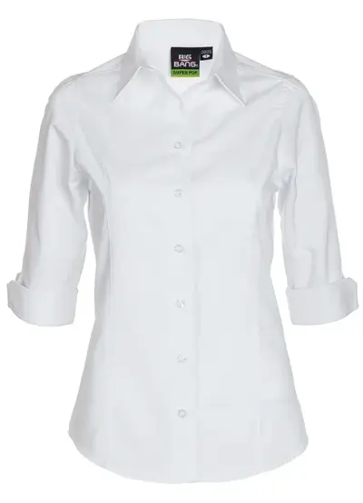 Camisa manga tres cuartos color Blanca