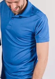 PLAYERA POLO MANGA CORTA LUNA PREMIUM PARA CABALLERO GRIS OXFORD 