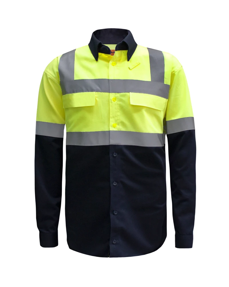 CAMISOLA_ML_NEGRO_CON_VERDE NEON_REFLEJANTES 