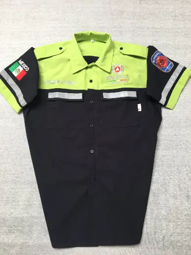 Camisola MC verdelápiz con bordado