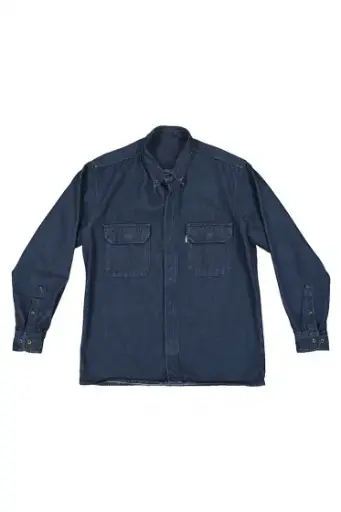 CAMISOLA MANGA LARGA DE MEZCLILLA 12oz 100% ALGODON 