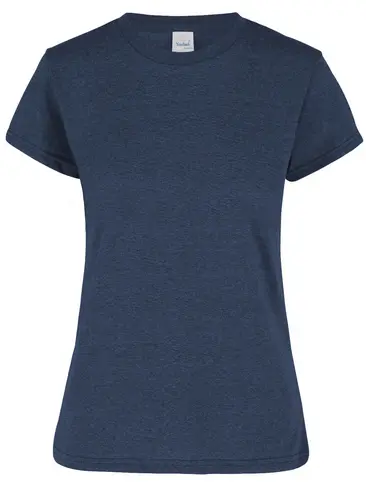 PLAYERA CUELLO REDONDO MANGA CORTA CON SILUETA PARA DAMA, 50% ALG. 50% POL. COD. D0250 JASPE