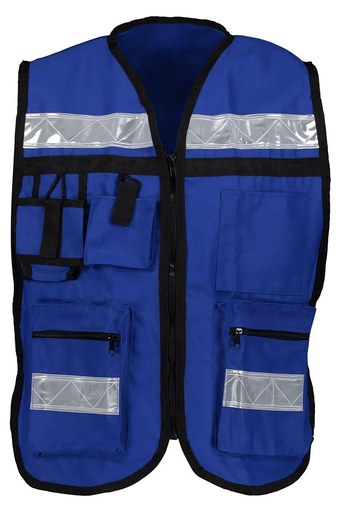 Chaleco de Seguridad tipo Brigadista con cintas reflejantes 