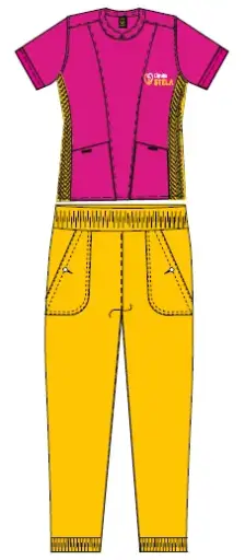 Coordinado: Pijama quirurgica Fucsia Rapel Dama